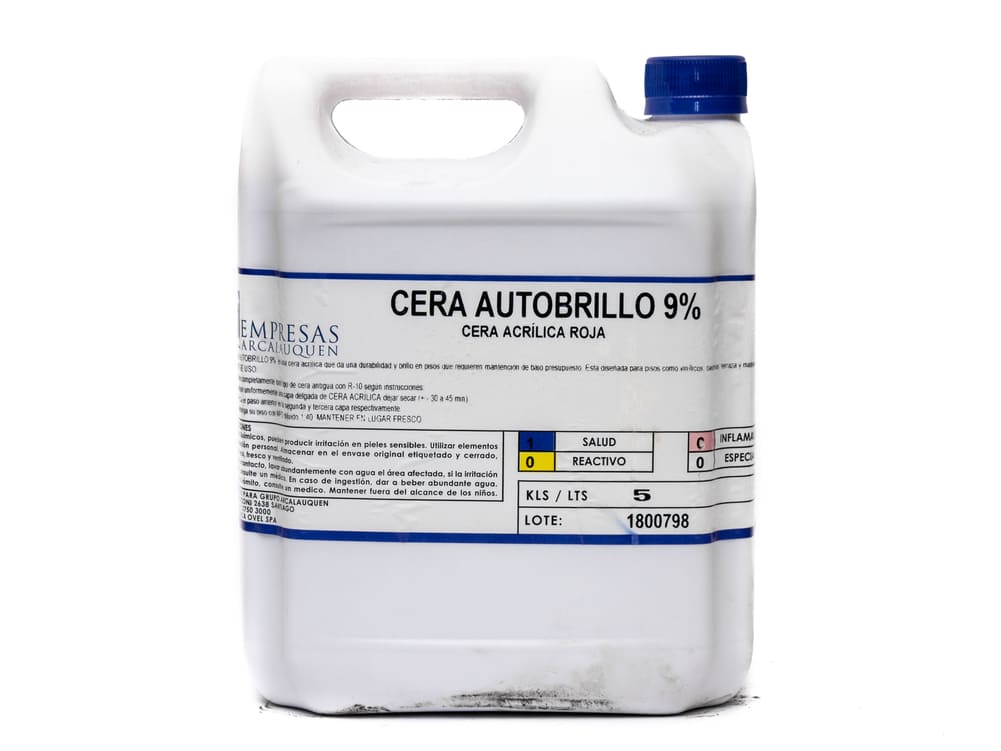 Cera Acrílica Autobrillo Roja 18% Belpro